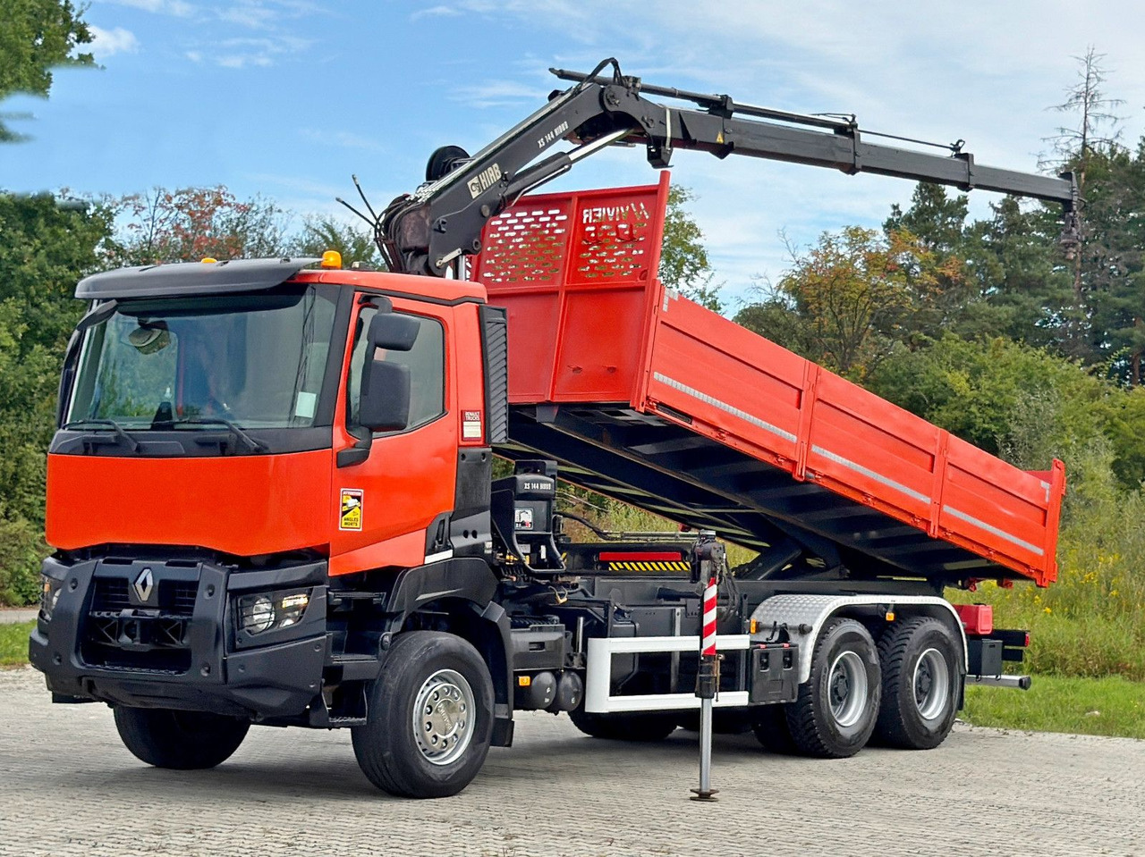 Renault K 380 * HIAB 144 BS - 3 HIDUO + FUNK * 6x4 * TOP - Самосвал, Автоманипулятор: фото 2 Renault K 380 * HIAB 144 BS - 3 HIDUO + FUNK * 6x4 * TOP - Самосвал, Автоманипулятор: фото 2