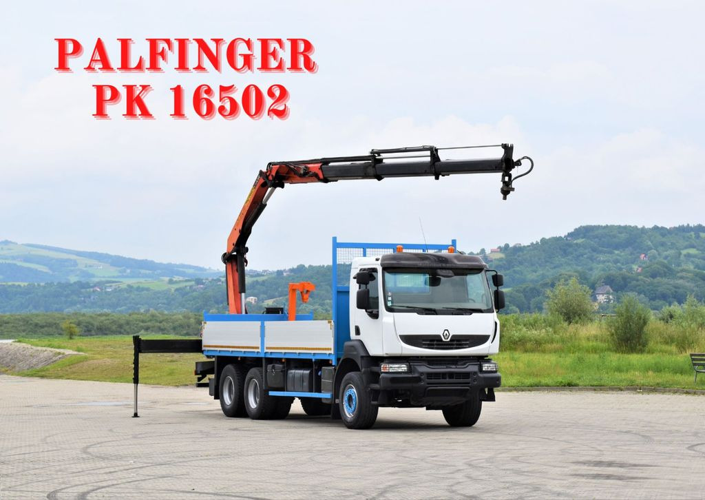 Renault KERAX 370 *PK 16502 + FUNK / 6x4 * TOP - Автоманипулятор, Грузовик бортовой/ Платформа: фото 1 Renault KERAX 370 *PK 16502 + FUNK / 6x4 * TOP - Автоманипулятор, Грузовик бортовой/ Платформа: фото 1