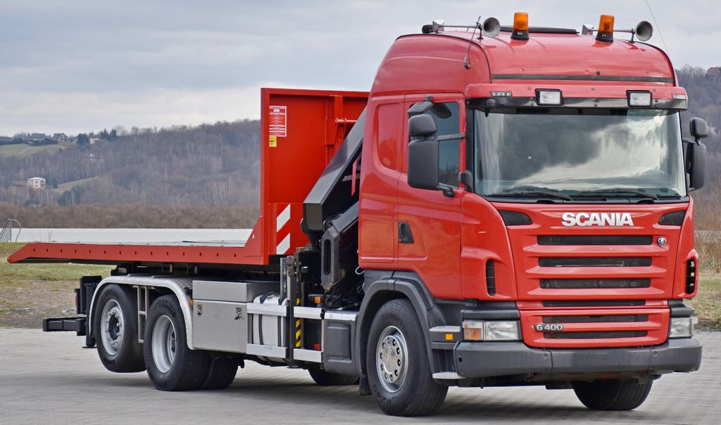 Scania G 400 * Abschleppwagen 6,40m* KRAN + FUNK * TOP - Крюковой мультилифт, Автоманипулятор: фото 3 Scania G 400 * Abschleppwagen 6,40m* KRAN + FUNK * TOP - Крюковой мультилифт, Автоманипулятор: фото 3