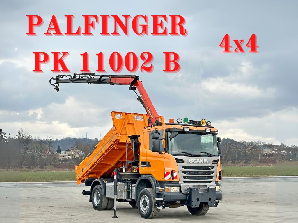 Scania G360 Kipper 4,10m *PK 11002 B + FUNK *4x4 Scania G360 Kipper 4,10m *PK 11002 B + FUNK *4x4 - Самосвал, Автоманипулятор: фото 1 Scania G360 Kipper 4,10m *PK 11002 B + FUNK *4x4 Scania G360 Kipper 4,10m *PK 11002 B + FUNK *4x4 - Самосвал, Автоманипулятор: фото 1
