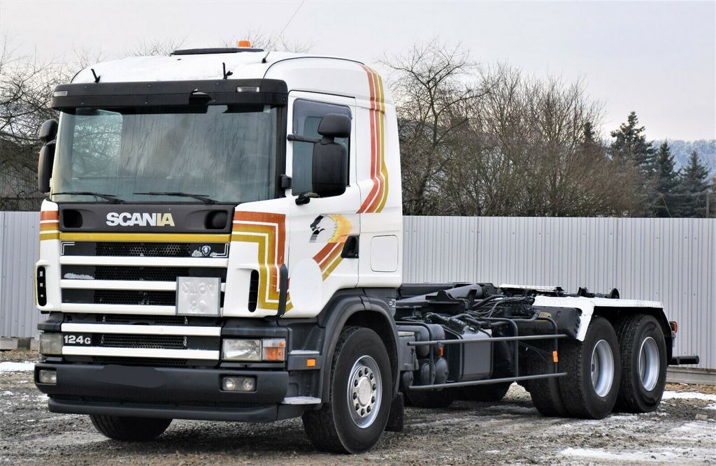 Scania R124 470 Abrollkipper *6x2* Top Zustand ! - Крюковой мультилифт: фото 4 Scania R124 470 Abrollkipper *6x2* Top Zustand ! - Крюковой мультилифт: фото 4