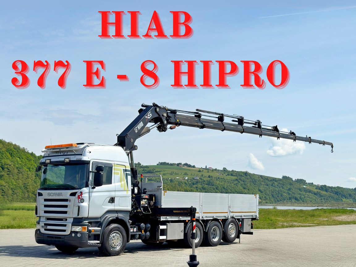 Scania R480 PRITSCHE 6,85m *HIAB 377 E-8 HIPRO/FUNK*8x4 - Автоманипулятор: фото 1 Scania R480 PRITSCHE 6,85m *HIAB 377 E-8 HIPRO/FUNK*8x4 - Автоманипулятор: фото 1