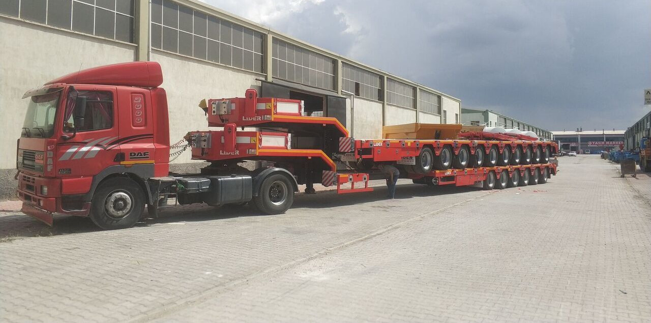 Новый Низкорамный полуприцеп LIDER 2025 model 150 Tons capacity Lowbed semi trailer: фото 7