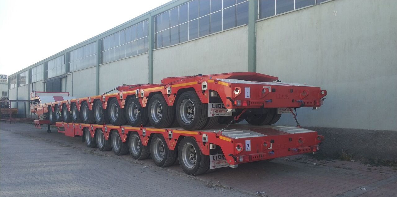 Новый Низкорамный полуприцеп LIDER 2025 model 150 Tons capacity Lowbed semi trailer: фото 17