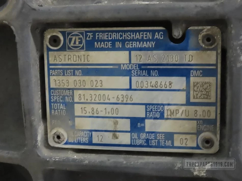 MAN Gearbox & Clutch Parts Versnellingsbak 12AS2130TD - Коробка передач для Грузовиков: фото 3 MAN Gearbox & Clutch Parts Versnellingsbak 12AS2130TD - Коробка передач для Грузовиков: фото 3