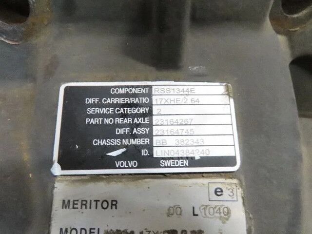 Meritor 23368842 Differentieel RSS1344E R=2.64 - Дифференциал для Грузовиков: фото 3 Meritor 23368842 Differentieel RSS1344E R=2.64 - Дифференциал для Грузовиков: фото 3