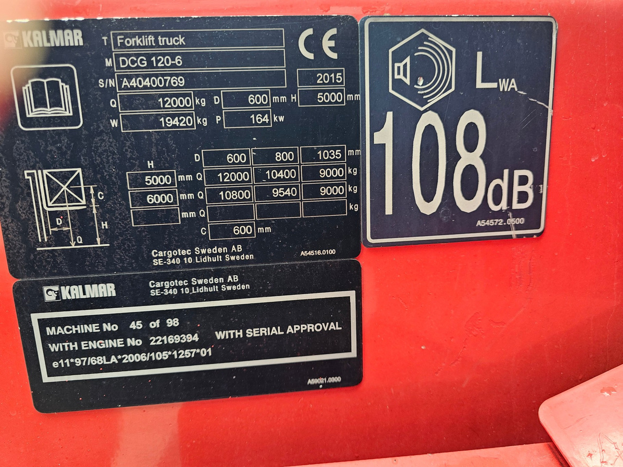 Вилочный погрузчик Kalmar DCG 120-6 Diesel: фото 17