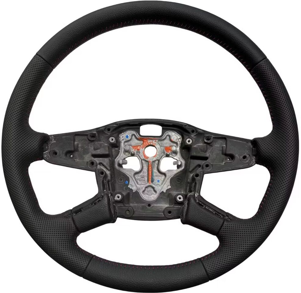 SCANIA NGS L, P, G, R, S, STEERING WHEEL NO BUTTONS ROUND RECONDITIONED WITH RED STICHTING + DEPOSIT - Рулевое колесо для Грузовиков: фото 1 SCANIA NGS L, P, G, R, S, STEERING WHEEL NO BUTTONS ROUND RECONDITIONED WITH RED STICHTING + DEPOSIT - Рулевое колесо для Грузовиков: фото 1