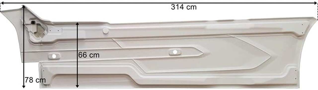 SIDESKIRT RIGHT DAF XG WB4000 H3279 COLOR WITHOUT BRAKET 000235P - Бампер для Грузовиков: фото 2 SIDESKIRT RIGHT DAF XG WB4000 H3279 COLOR WITHOUT BRAKET 000235P - Бампер для Грузовиков: фото 2