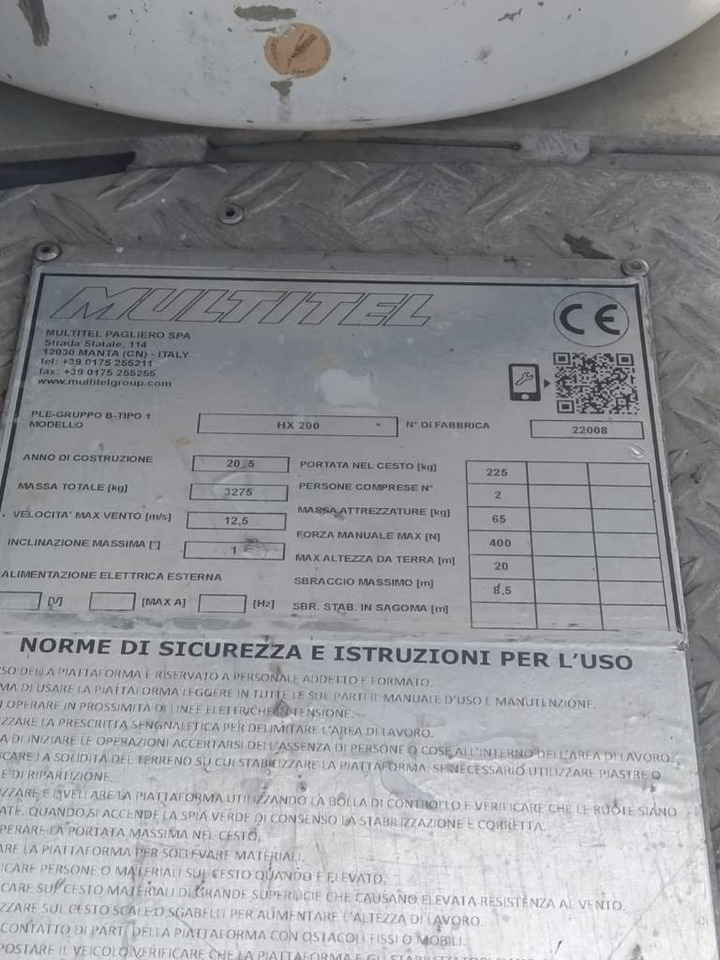 Multitel HX200 - Грузовик с подъемником: фото 3 Multitel HX200 - Грузовик с подъемником: фото 3