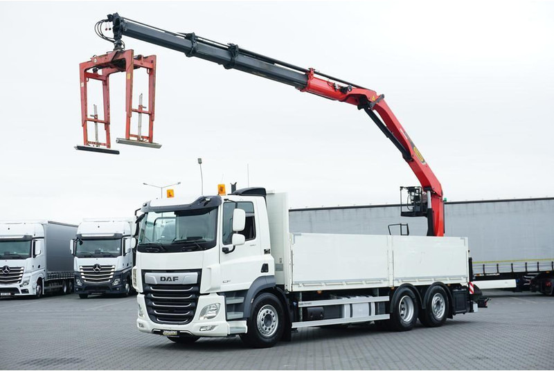 DAF CF / 480 / 6 X 2 / SKRZYNIOWY + HDS / PALFINGER PK 22 001L / OŚ - Грузовик бортовой/ Платформа, Автоманипулятор: фото 1 DAF CF / 480 / 6 X 2 / SKRZYNIOWY + HDS / PALFINGER PK 22 001L / OŚ - Грузовик бортовой/ Платформа, Автоманипулятор: фото 1