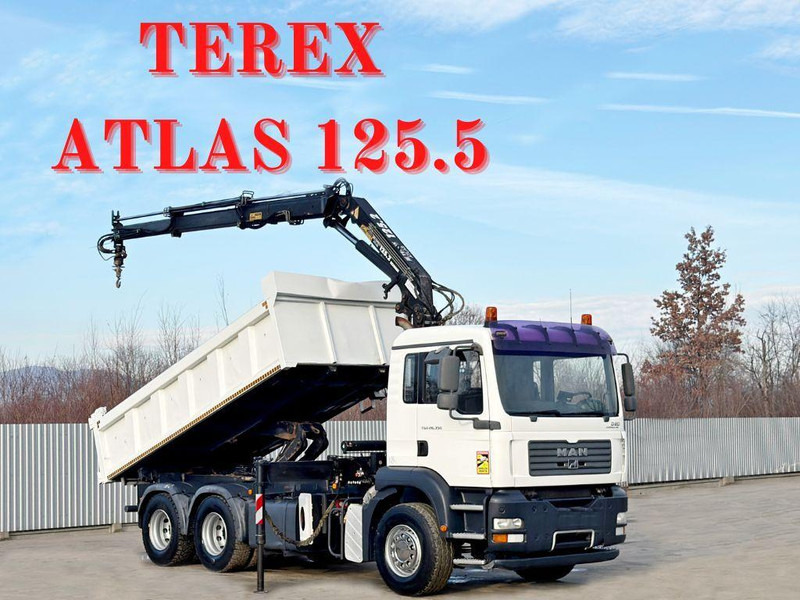 MAN TGA 26.350 * KIPPER 4,90m + TEREX ATLAS * 6x4 * - Самосвал: фото 1 MAN TGA 26.350 * KIPPER 4,90m + TEREX ATLAS * 6x4 * - Самосвал: фото 1