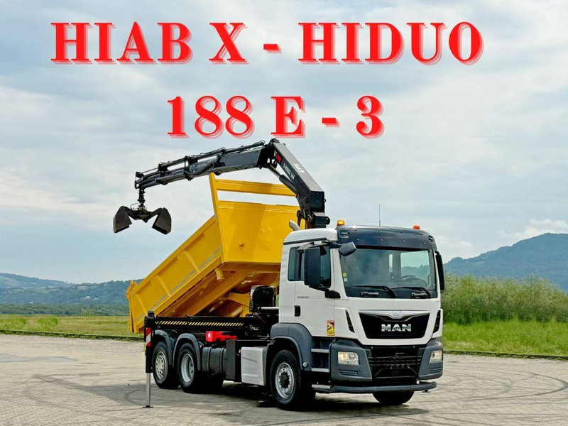 MAN TGS 26.400 * HIAB X-HIDUO 188 E-3 + FUNK * 6x4 - Самосвал, Автоманипулятор: фото 1 MAN TGS 26.400 * HIAB X-HIDUO 188 E-3 + FUNK * 6x4 - Самосвал, Автоманипулятор: фото 1