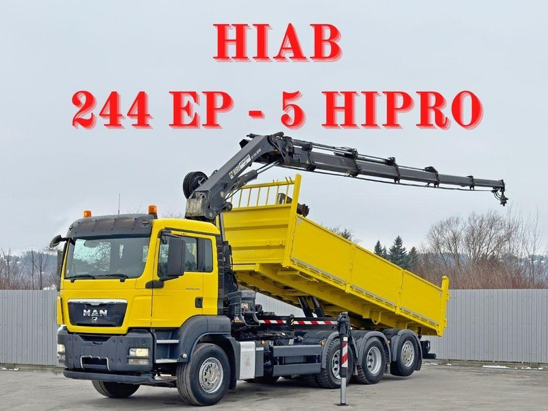MAN TGS 35.400 * HIAB 244 EP - 5 HIPRO + FUNK * 8x4 - Грузовик бортовой/ Платформа, Автоманипулятор: фото 1 MAN TGS 35.400 * HIAB 244 EP - 5 HIPRO + FUNK * 8x4 - Грузовик бортовой/ Платформа, Автоманипулятор: фото 1