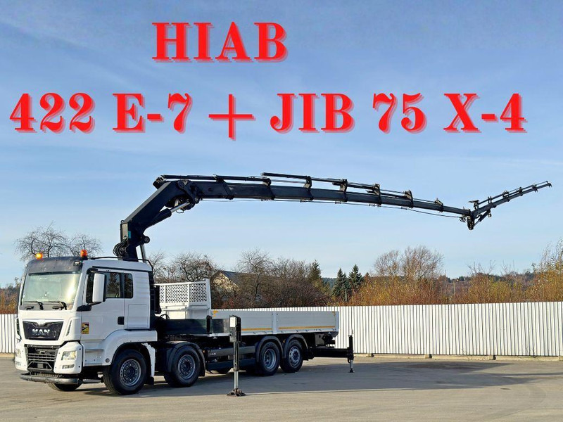 MAN TGS 35.440* HIAB 422 E-7 + JIB 75 X-4 + FUNK - Грузовик бортовой/ Платформа, Автоманипулятор: фото 1 MAN TGS 35.440* HIAB 422 E-7 + JIB 75 X-4 + FUNK - Грузовик бортовой/ Платформа, Автоманипулятор: фото 1