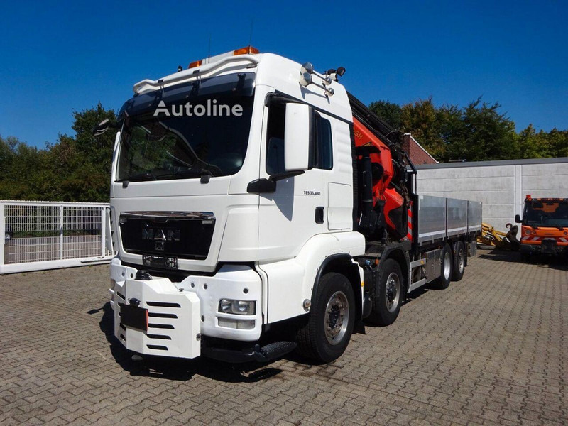 MAN TGS 35.480 - Flatbed + crane - Грузовик бортовой/ Платформа, Автоманипулятор: фото 1 MAN TGS 35.480 - Flatbed + crane - Грузовик бортовой/ Платформа, Автоманипулятор: фото 1