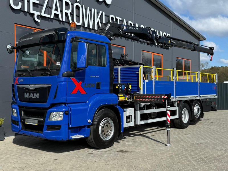 MAN TGS TGX 26.360 / E6 / 143tys km !!! skrzynia + żuraw HMF / manua - Грузовик бортовой/ Платформа, Автоманипулятор: фото 1 MAN TGS TGX 26.360 / E6 / 143tys km !!! skrzynia + żuraw HMF / manua - Грузовик бортовой/ Платформа, Автоманипулятор: фото 1