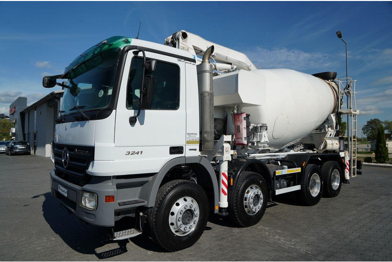 Mercedes-Benz ACTROS 3241 / POMPOGRUSZKA / 8X4 / BETONIARKA + POMPA SERMAC 3Z2 - Автобетоносмеситель: фото 4 Mercedes-Benz ACTROS 3241 / POMPOGRUSZKA / 8X4 / BETONIARKA + POMPA SERMAC 3Z2 - Автобетоносмеситель: фото 4