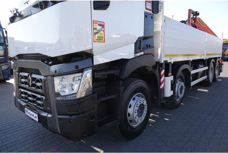 Грузовик бортовой/ Платформа, Автоманипулятор Renault C 430 / 8x4 / SKRZYNIOWY 7 M + HDS PALFINGER 33002 -wysów: 14,5: фото 11