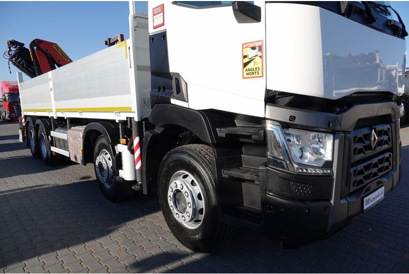 Грузовик бортовой/ Платформа, Автоманипулятор Renault C 430 / 8x4 / SKRZYNIOWY 7 M + HDS PALFINGER 33002 -wysów: 14,5: фото 10