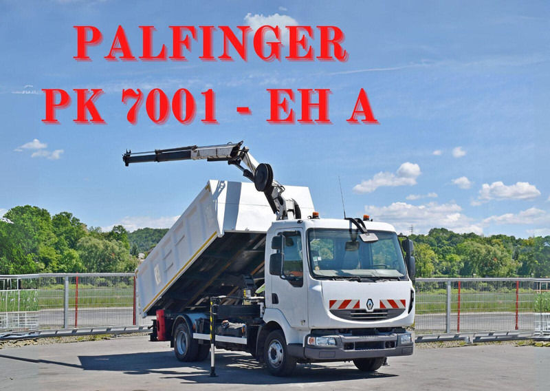 Renault MIDLUM 220 DXI - Самосвал, Автоманипулятор: фото 1 Renault MIDLUM 220 DXI - Самосвал, Автоманипулятор: фото 1