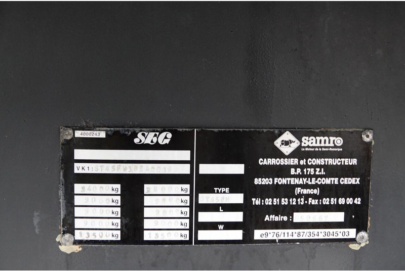 Полуприцеп бортовой/ Платформа Samro NACZEPA PLATFORMA / MOCNA PODŁOGA / OSIE SAF: фото 19 Полуприцеп бортовой/ Платформа Samro NACZEPA PLATFORMA / MOCNA PODŁOGA / OSIE SAF: фото 19