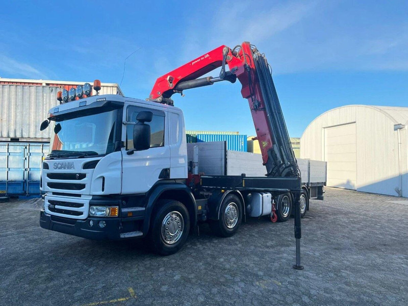 Scania P450 8x2 Flatbed + Crane HMF 2620-K6 - Грузовик бортовой/ Платформа, Автоманипулятор: фото 3 Scania P450 8x2 Flatbed + Crane HMF 2620-K6 - Грузовик бортовой/ Платформа, Автоманипулятор: фото 3