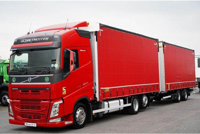 Volvo FH 460 / ZESTAW TANDEM 120 M3 / PRZEJAZDOWY / I-PARK COOL / WIEL - Тентованный грузовик: фото 2 Volvo FH 460 / ZESTAW TANDEM 120 M3 / PRZEJAZDOWY / I-PARK COOL / WIEL - Тентованный грузовик: фото 2