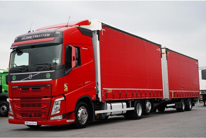 Volvo FH 460 / ZESTAW TANDEM 120 M3 / PRZEJAZDOWY / I-PARK COOL / WIEL - Тентованный грузовик: фото 1 Volvo FH 460 / ZESTAW TANDEM 120 M3 / PRZEJAZDOWY / I-PARK COOL / WIEL - Тентованный грузовик: фото 1