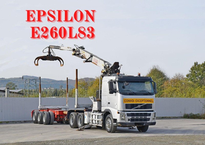 Volvo FH 520 * EPSILON E260L83 * Anhänger /6x4 - Лесовоз, Автоманипулятор: фото 1 Volvo FH 520 * EPSILON E260L83 * Anhänger /6x4 - Лесовоз, Автоманипулятор: фото 1