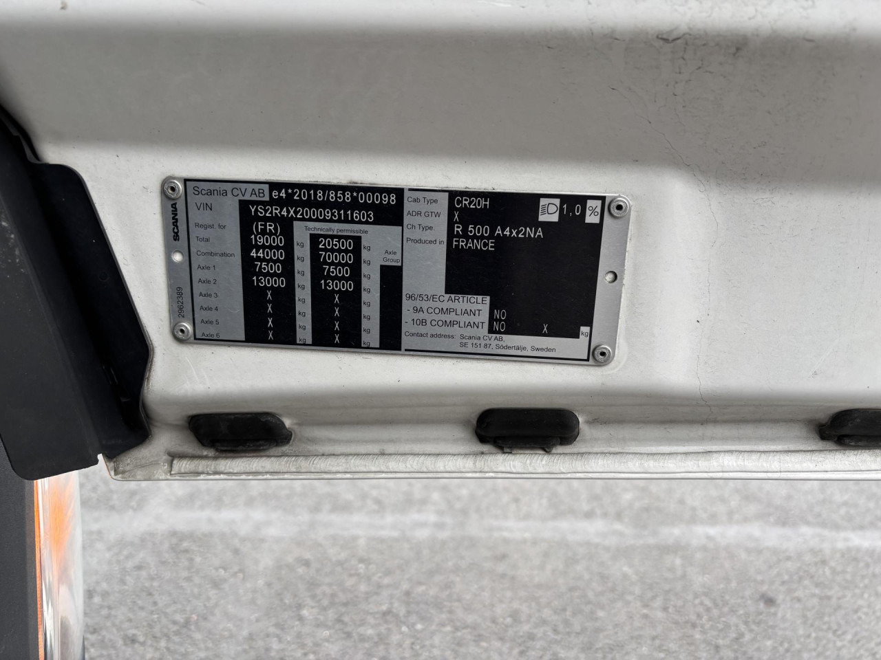 Тягач SCANIA R 500 A4x2NA: фото 7