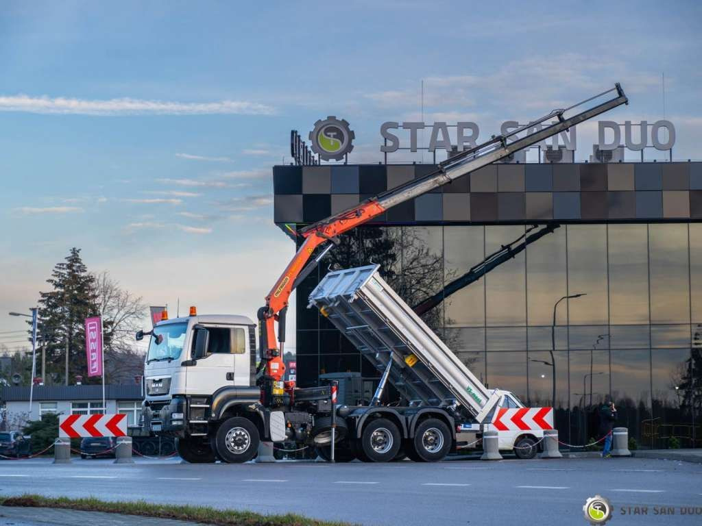 Автоманипулятор MAN  TGS 26.360 6x6 PALFINGER PK 18001 EH Crane Kipe: фото 8