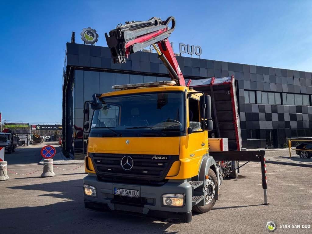Автоманипулятор Mercedes-Benz  AXOR 1824 4x2 HMF 975 HDS Crane  Rotator Kipper: фото 7