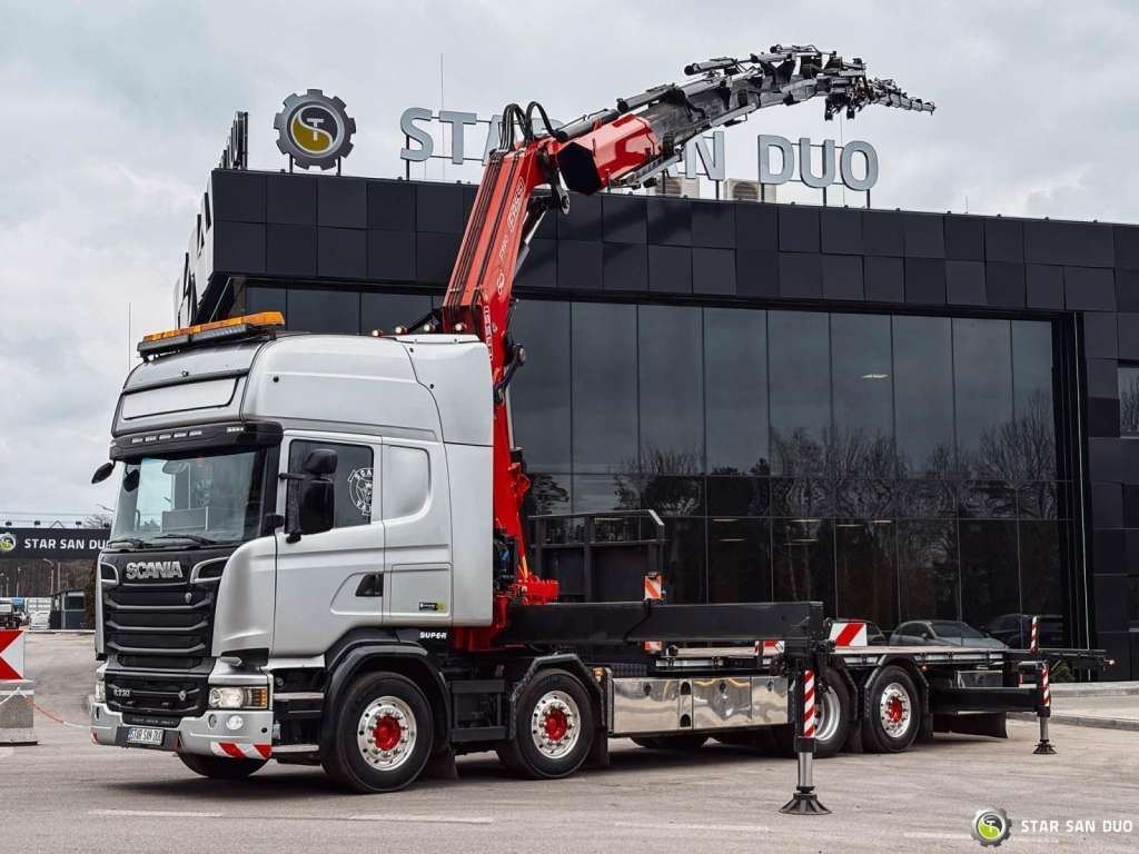 Scania R730 8x2 Fassi F990 Fly Jib 30m Crane Euro 6 - Автоманипулятор: фото 1 Scania R730 8x2 Fassi F990 Fly Jib 30m Crane Euro 6 - Автоманипулятор: фото 1