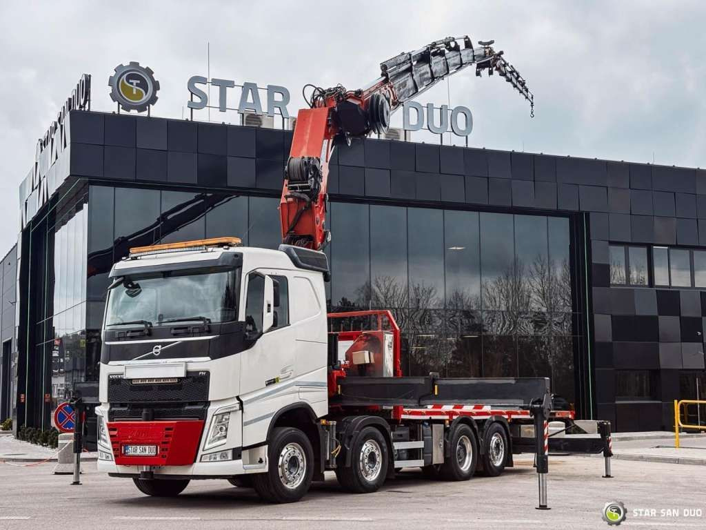 Volvo FH 550 8x2 HMF 8520 FLY JIB Winch Crane Euro 6 - Автоманипулятор: фото 1 Volvo FH 550 8x2 HMF 8520 FLY JIB Winch Crane Euro 6 - Автоманипулятор: фото 1