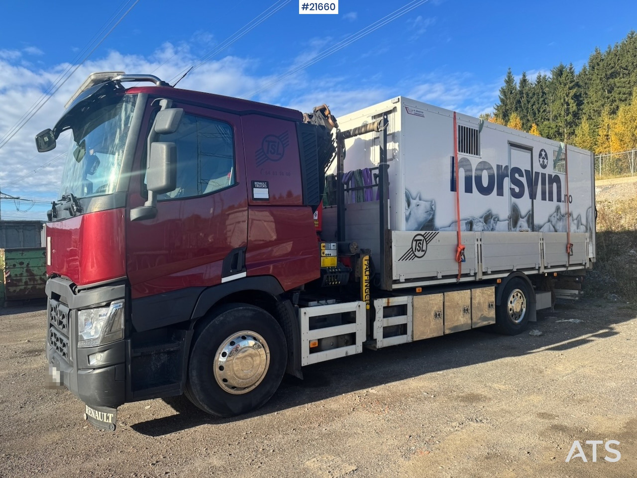 Автоманипулятор Renault Renault T380 6x2 Kranbil m/ 19 t/m Palfinger: фото 7