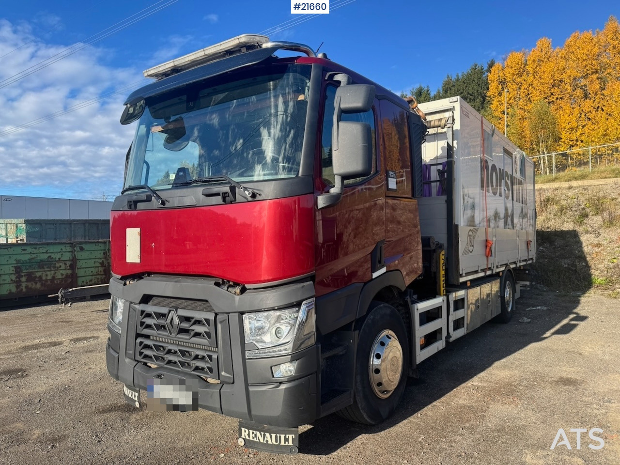 Автоманипулятор Renault Renault T380 6x2 Kranbil m/ 19 t/m Palfinger: фото 8