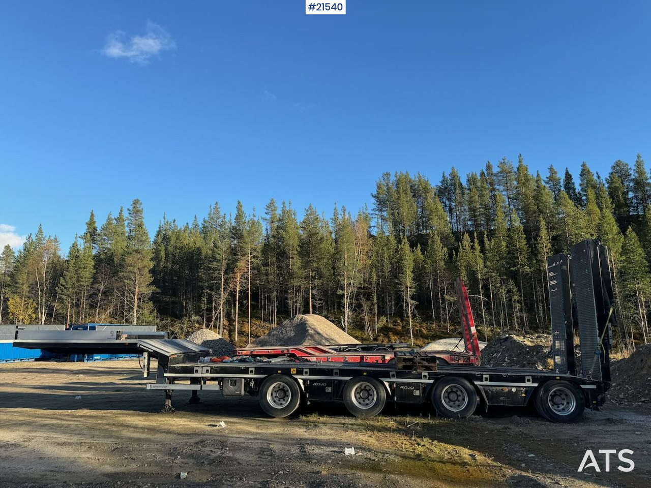 Rojo 2021 Rojo Maskinsemi m/ hydrauliske kjørebruer - Низкорамный полуприцеп: фото 5 Rojo 2021 Rojo Maskinsemi m/ hydrauliske kjørebruer - Низкорамный полуприцеп: фото 5