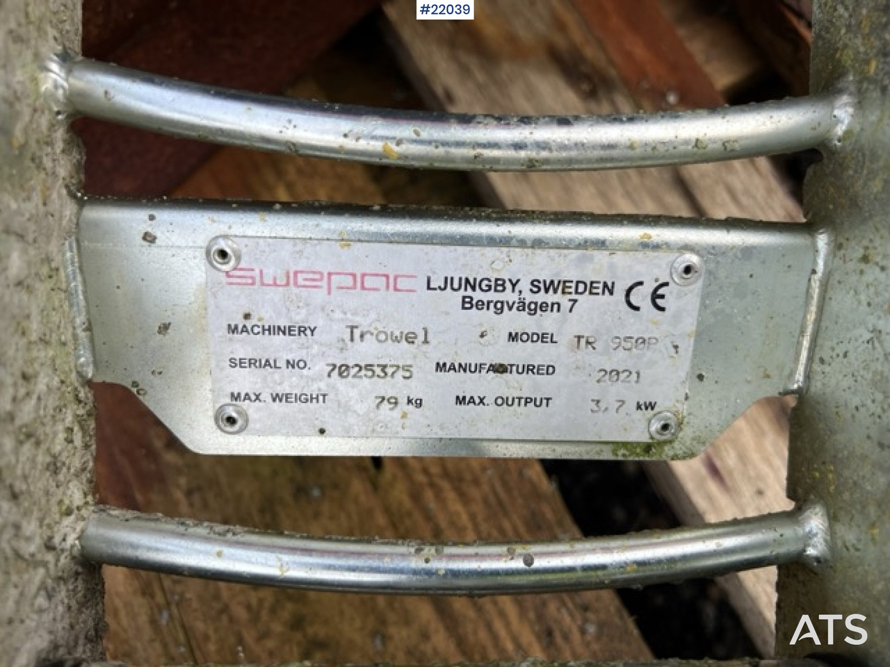 Затирочная машина по бетону Swepac TR 950R: фото 16