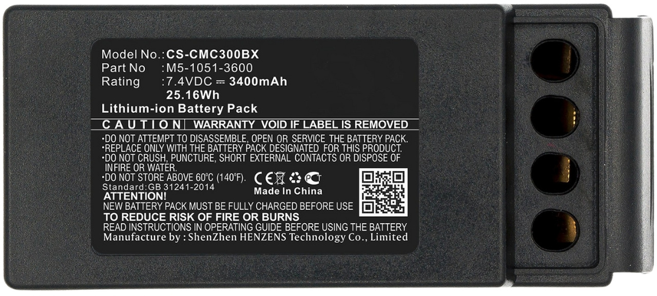 Cavotec compatible battery M5-1051-3601(3400mAh ) - Аккумулятор для Кранов-манипуляторов: фото 4 Cavotec compatible battery M5-1051-3601(3400mAh ) - Аккумулятор для Кранов-манипуляторов: фото 4
