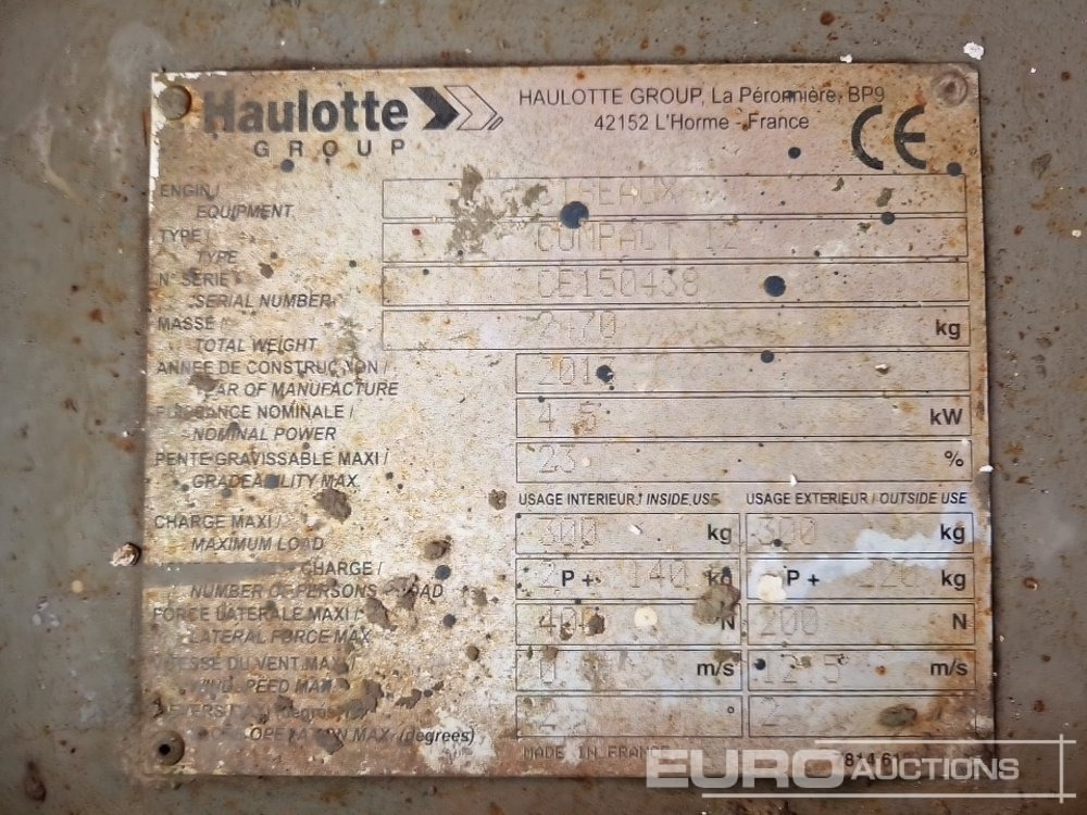 Подъёмник 2017 Haulotte Compact 12: фото 20 Подъёмник 2017 Haulotte Compact 12: фото 20