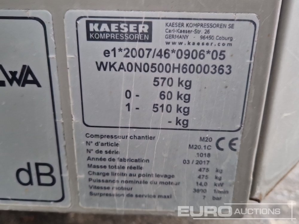 Воздушный компрессор 2017 Kaeser M20 70CFM: фото 15