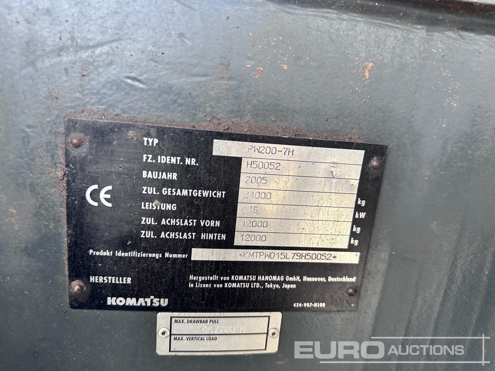 Komatsu PW200-7H - Колёсный экскаватор: фото 2 Komatsu PW200-7H - Колёсный экскаватор: фото 2