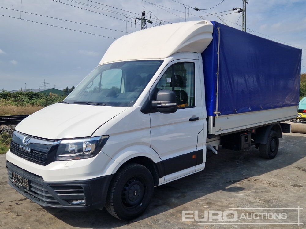 MAN Diesel Tent Van, 6-Speed Manual Gearbox, A/C, NAVI, Voice Control, Bluetooth, Electric Windows, Rear View Camera (German Reg. Docs Part II Only Available) - Грузовик бортовой/ Платформа: фото 1 MAN Diesel Tent Van, 6-Speed Manual Gearbox, A/C, NAVI, Voice Control, Bluetooth, Electric Windows, Rear View Camera (German Reg. Docs Part II Only Available) - Грузовик бортовой/ Платформа: фото 1