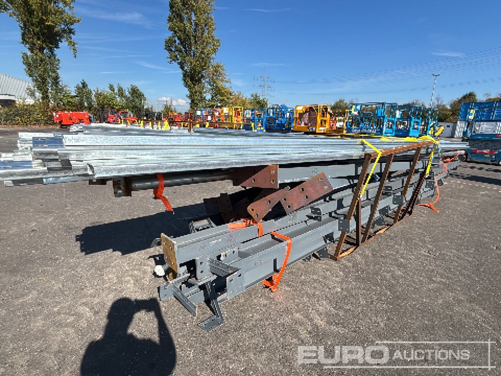 Unused 2025 100' X 50' X 16' Galvanized Steel Structure Building, 5' X 20' Bracket, 12 Pillars, 12 Rafters, 8 Roof Supports, 8 Side Brackets - Жилой контейнер: фото 1 Unused 2025 100' X 50' X 16' Galvanized Steel Structure Building, 5' X 20' Bracket, 12 Pillars, 12 Rafters, 8 Roof Supports, 8 Side Brackets - Жилой контейнер: фото 1