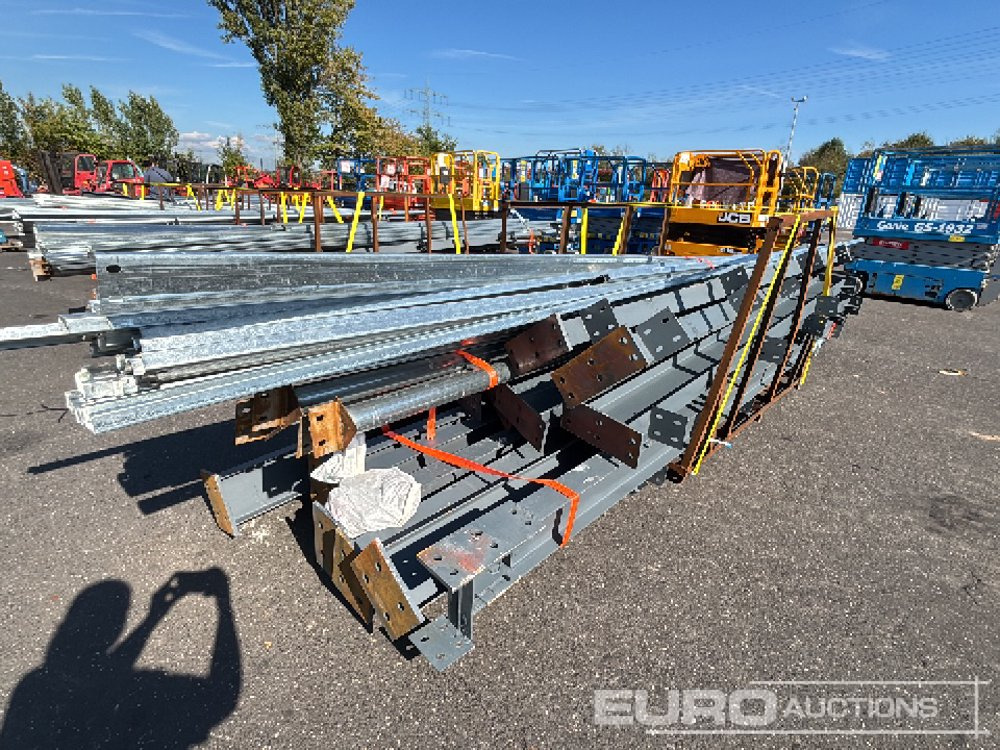 Unused 2025 100' X 50' X 16' Galvanized Steel Structure Building, 5' X 20' Bracket, 12 Pillars, 12 Rafters, 8 Roof Supports, 8 Side Brackets - Жилой контейнер: фото 1 Unused 2025 100' X 50' X 16' Galvanized Steel Structure Building, 5' X 20' Bracket, 12 Pillars, 12 Rafters, 8 Roof Supports, 8 Side Brackets - Жилой контейнер: фото 1
