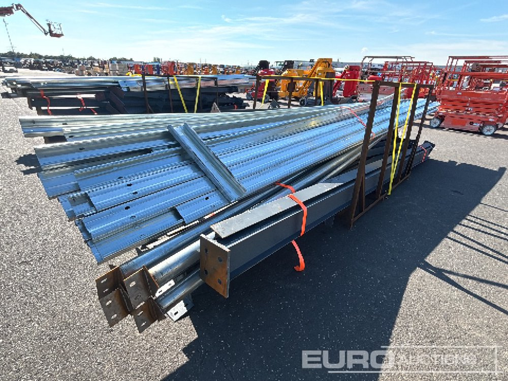 Unused 2025 100' X 50' X 16' Galvanized Steel Structure Building, 5' X 20' Bracket, 12 Pillars, 12 Rafters, 8 Roof Supports, 8 Side Brackets - Жилой контейнер: фото 3 Unused 2025 100' X 50' X 16' Galvanized Steel Structure Building, 5' X 20' Bracket, 12 Pillars, 12 Rafters, 8 Roof Supports, 8 Side Brackets - Жилой контейнер: фото 3