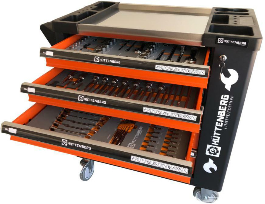 Unused Hüttenberg Tool Trolley, 6 Drawers with Tools - Оборудование для мастерских: фото 1 Unused Hüttenberg Tool Trolley, 6 Drawers with Tools - Оборудование для мастерских: фото 1