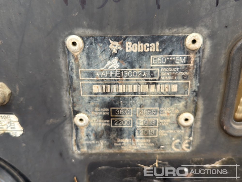 Мини-экскаватор 2013 Bobcat E50 EM: фото 37 Мини-экскаватор 2013 Bobcat E50 EM: фото 37