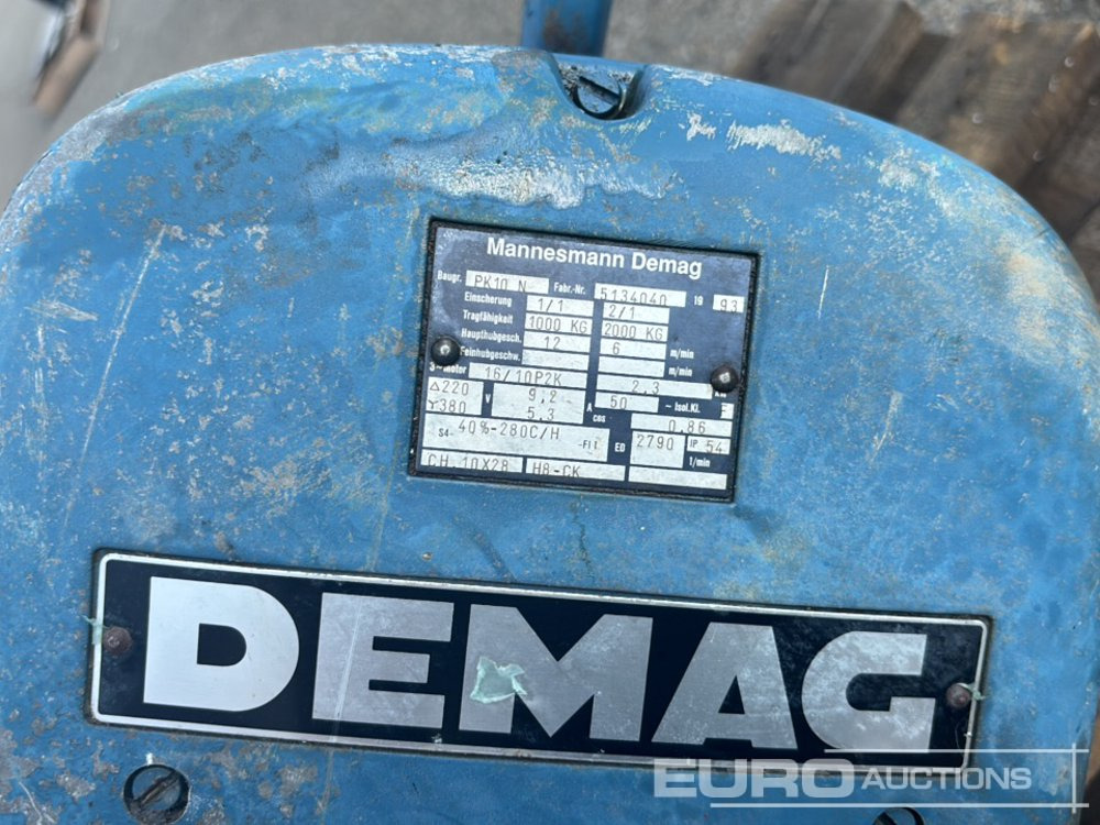 Строительное оборудование Demag PK10N: фото 9